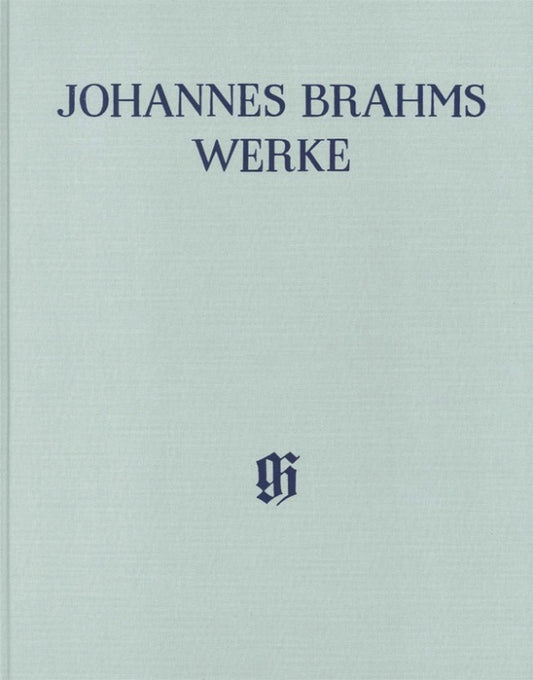 JOHANNES BRAHMS Arrangements of works by other composers for one or two pianos four hands [HN6018]