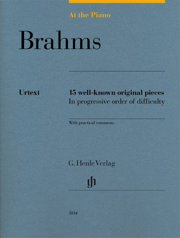 JOHANNES BRAHMS At the Piano - 15 well-known original pieces [HN1814]