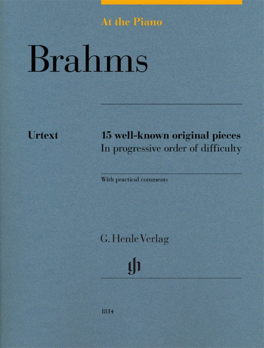 JOHANNES BRAHMS At the Piano - 15 well-known original pieces [HN1814]