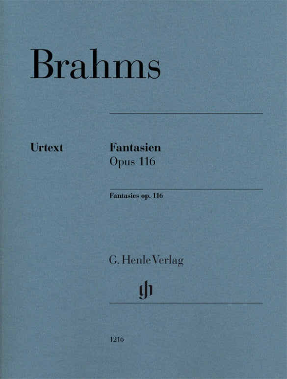 JOHANNES BRAHMS Fantasies op. 116 [HN1216]