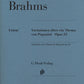 JOHANNES BRAHMS Paganini Variations op. 35 [HN394]