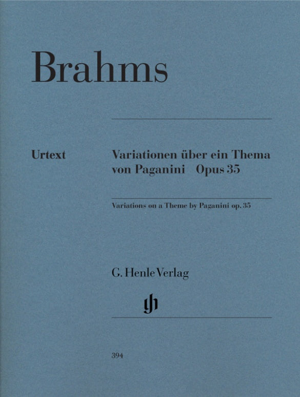 JOHANNES BRAHMS Paganini Variations op. 35 [HN394]