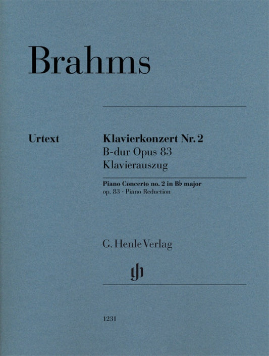 JOHANNES BRAHMS Piano Concerto no. 2 in B flat major op. 83 [HN1231]
