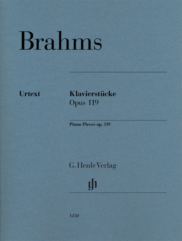 JOHANNES BRAHMS Piano Pieces op. 119 [HN1250]