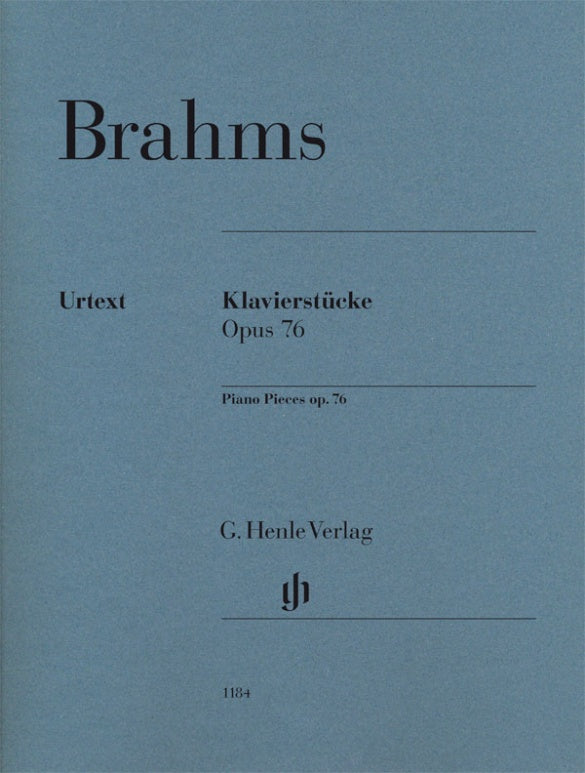 JOHANNES BRAHMS Piano Pieces op. 76 [HN1184]