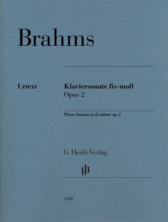 JOHANNES BRAHMS Piano Sonata f sharp minor op. 2 [HN1289]