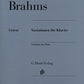 JOHANNES BRAHMS Piano Variations [HN440]