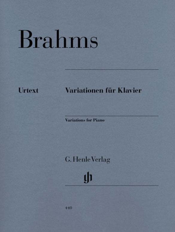 JOHANNES BRAHMS Piano Variations [HN440]