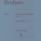 JOHANNES BRAHMS Schumann Variations op. 9 [HN438]