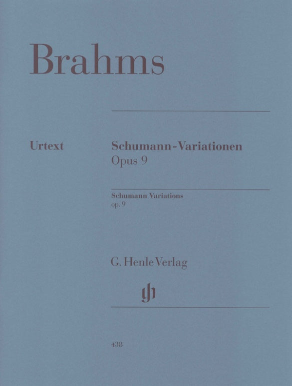 JOHANNES BRAHMS Schumann Variations op. 9 [HN438]