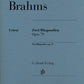 JOHANNES BRAHMS Two Rhapsodies op. 79 [HN1251]