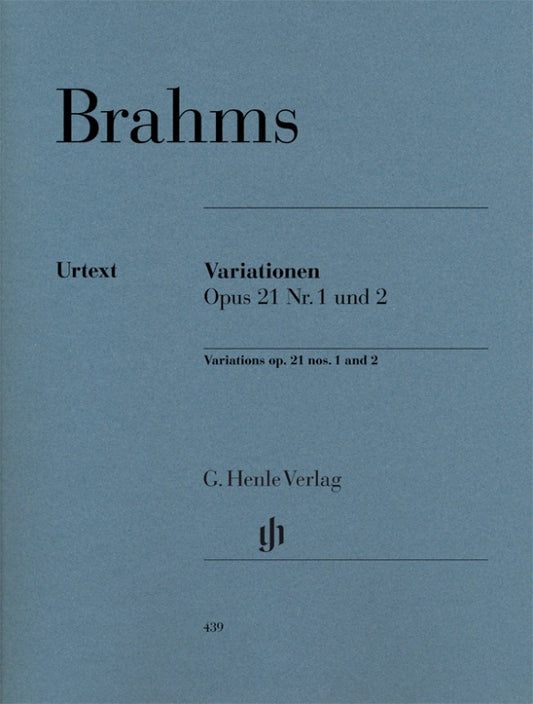 JOHANNES BRAHMS Variations op. 21 no. 1 and no. 2 [HN439]