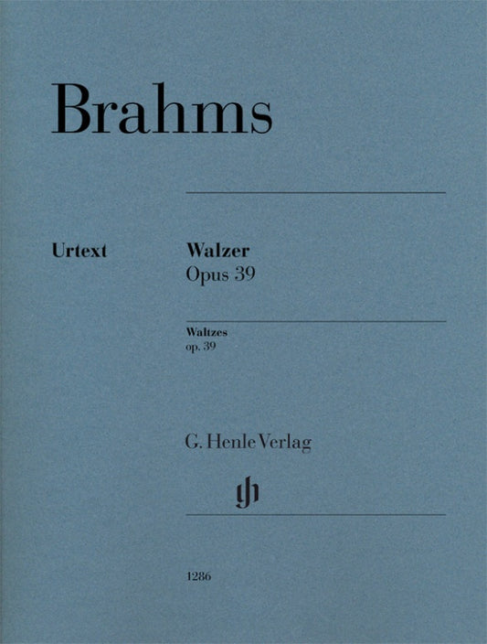 JOHANNES BRAHMS Waltzes op. 39 [HN1286]