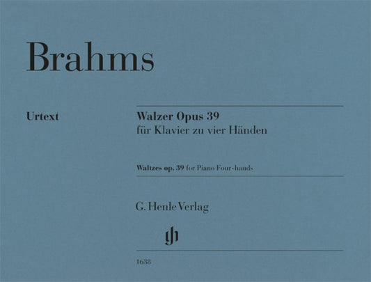 JOHANNES BRAHMS Waltzes op. 39 [HN1638]