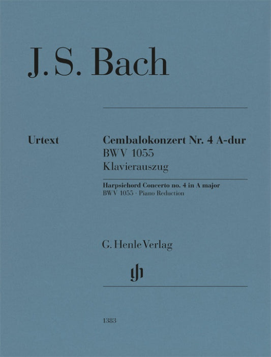 JOHANN SEBASTIAN BACH Harpsichord Concerto no. 4 A major BWV 1055 [HN1383]