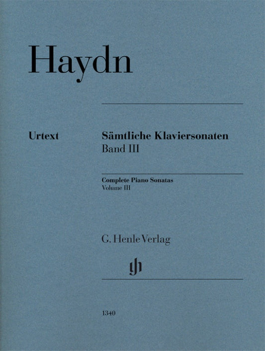 JOSEPH HAYDN Complete Piano Sonatas Volume III [HN1340]