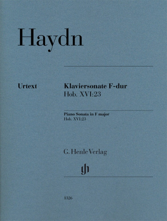 JOSEPH HAYDN Piano Sonata F major Hob. XVI 23 [HN1326]