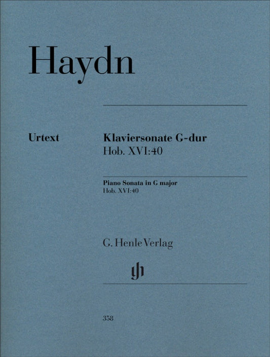 JOSEPH HAYDN Piano Sonata G major Hob. XVI 40 [HN358]