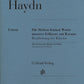 JOSEPH HAYDN The Seven Last Words of Christ, Arrangement for Piano [HN967]
