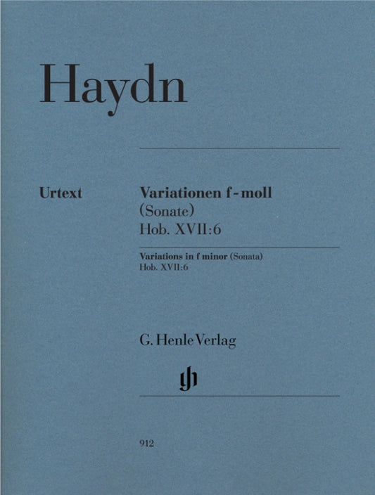 JOSEPH HAYDN Variations f minor (Sonata) Hob. XVII 6 [HN912]