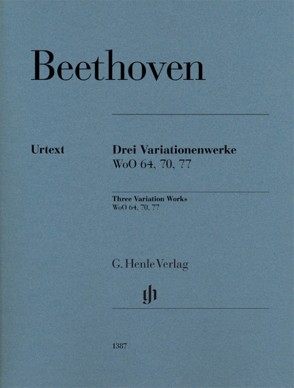 LUDWIG VAN BEETHOVEN 3 Variation Works WoO 64, 70, 77 [HN1387]