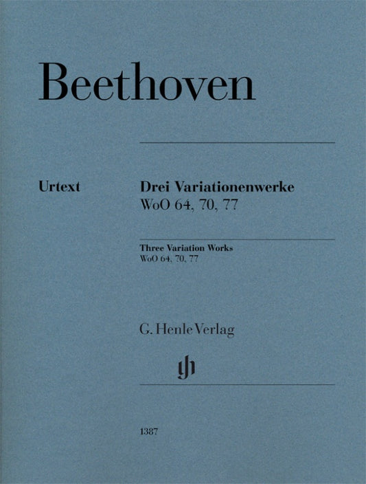 LUDWIG VAN BEETHOVEN 3 Variation Works WoO 64, 70, 77 [HN1387]