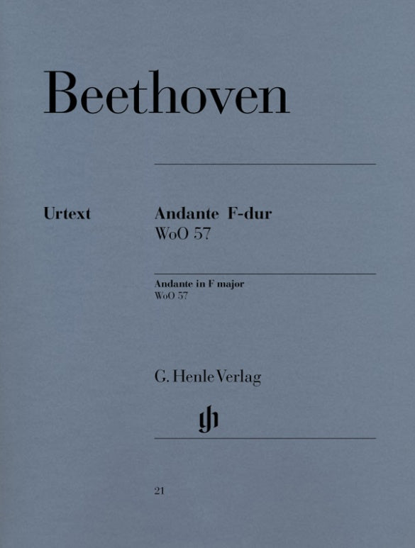 LUDWIG VAN BEETHOVEN Andante F major WoO 57 (Andante favori) [HN21]