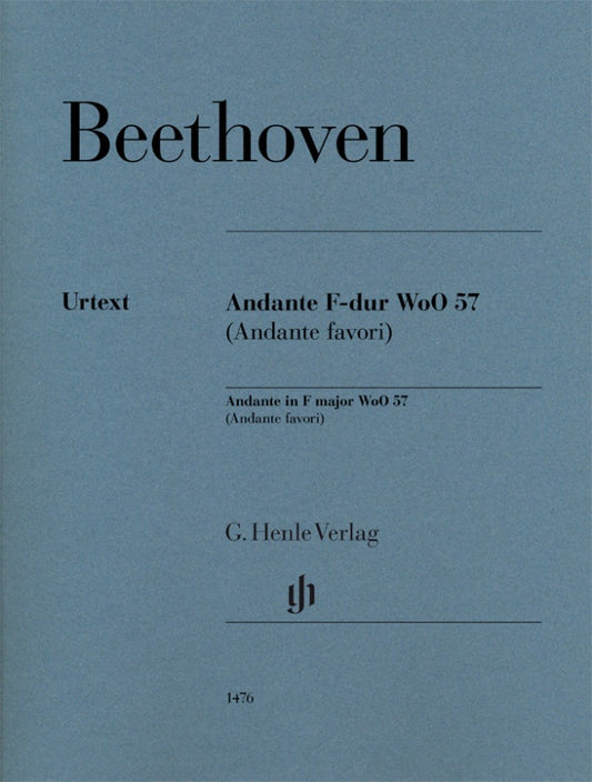 LUDWIG VAN BEETHOVEN Andante F major WoO 57 (Andante favori) [HN1476]