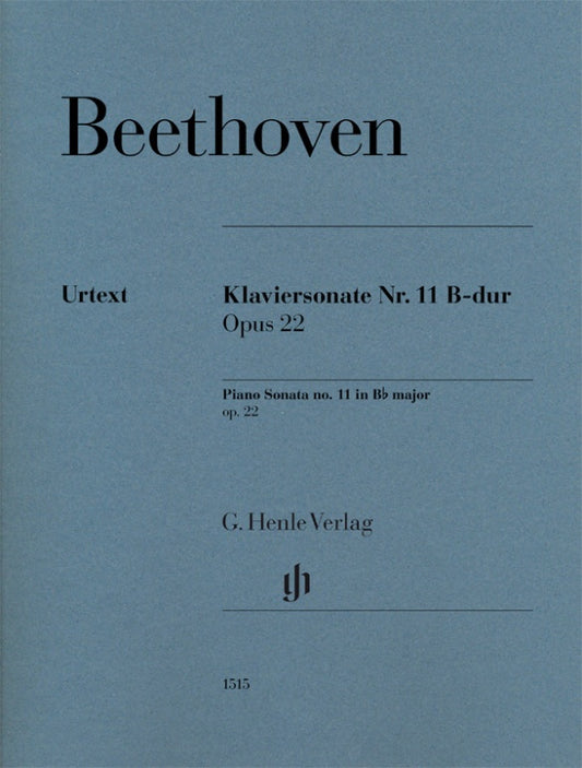 LUDWIG VAN BEETHOVEN Piano Sonata no. 11 B flat major op. 22 [HN1515]