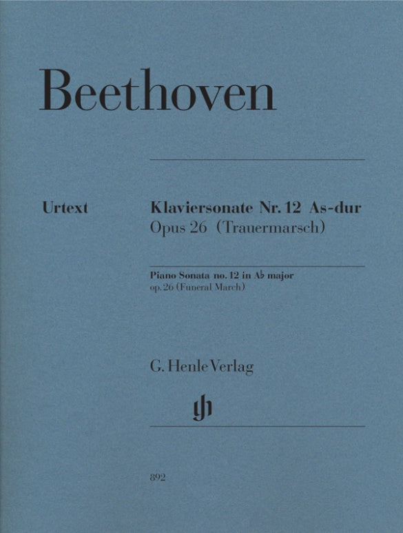 LUDWIG VAN BEETHOVEN Piano Sonata no. 12 A flat major op. 26 (Funeral March) [HN892]