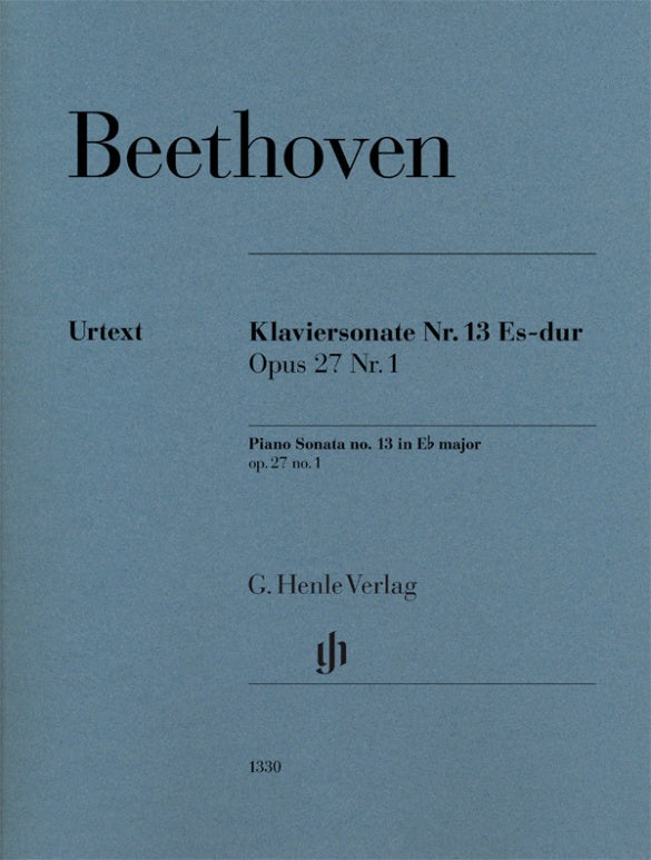 LUDWIG VAN BEETHOVEN Piano Sonata no. 13 E flat major op. 27 no. 1 [HN1330]