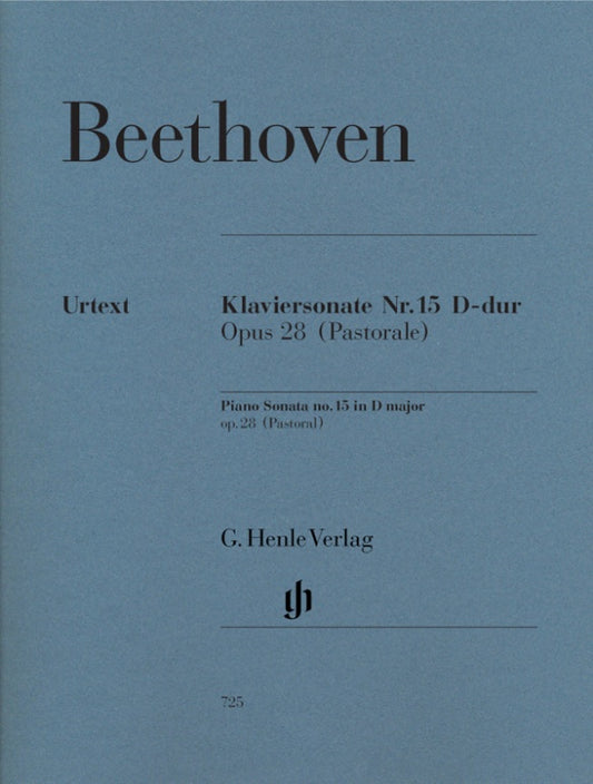 LUDWIG VAN BEETHOVEN Piano Sonata no. 15 D major op. 28 (Pastoral) [HN725]
