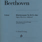 LUDWIG VAN BEETHOVEN Piano Sonata no. 26 E flat major op. 81a (Les Adieux) [HN1223]