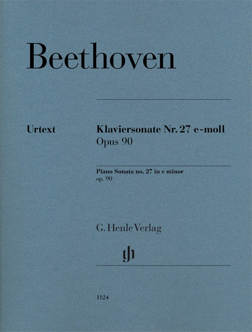 LUDWIG VAN BEETHOVEN Piano Sonata no. 27 e minor op. 90 [HN1124]