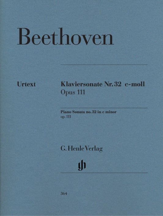 LUDWIG VAN BEETHOVEN Piano Sonata no. 32 c minor op. 111 [HN364]