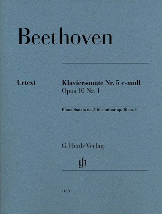 LUDWIG VAN BEETHOVEN Piano Sonata no. 5 c minor op. 10 no. 1 [HN1128]