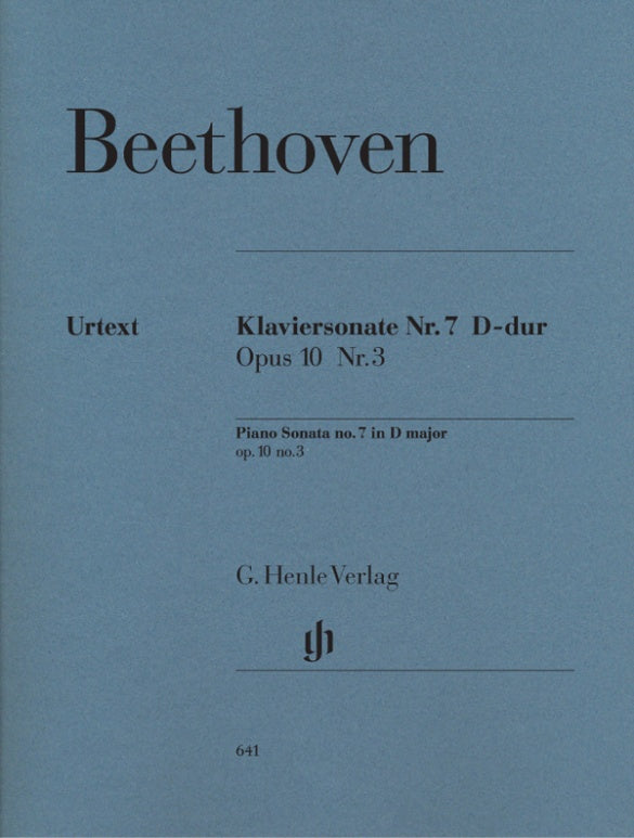 LUDWIG VAN BEETHOVEN Piano Sonata no. 7 D major op. 10 no. 3 [HN641]