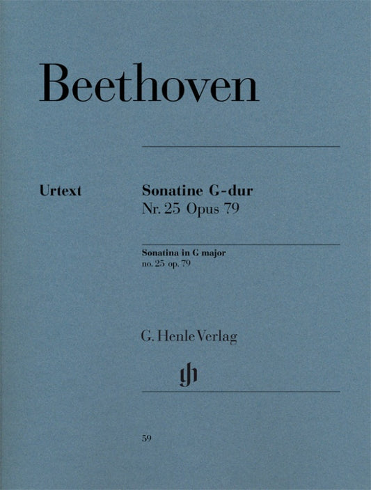 LUDWIG VAN BEETHOVEN Piano Sonatina no. 25 G major op. 79 [HN59]