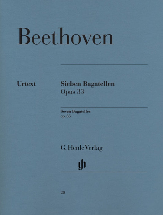 LUDWIG VAN BEETHOVEN Seven Bagatelles op. 33 [HN20]