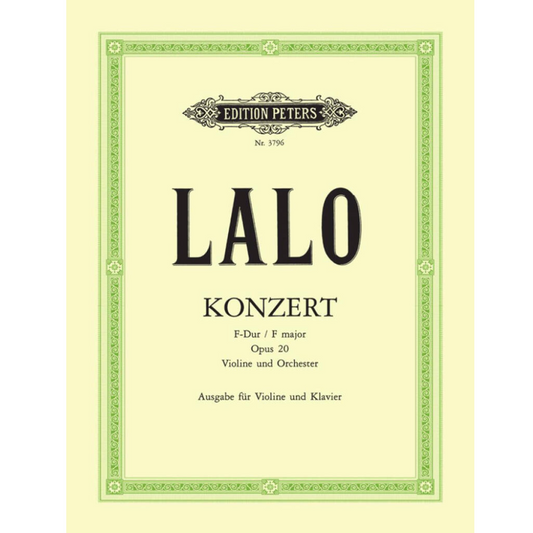 Lalo Concerto No. 1 Op. 20 for Violin and Piano [EP3796]