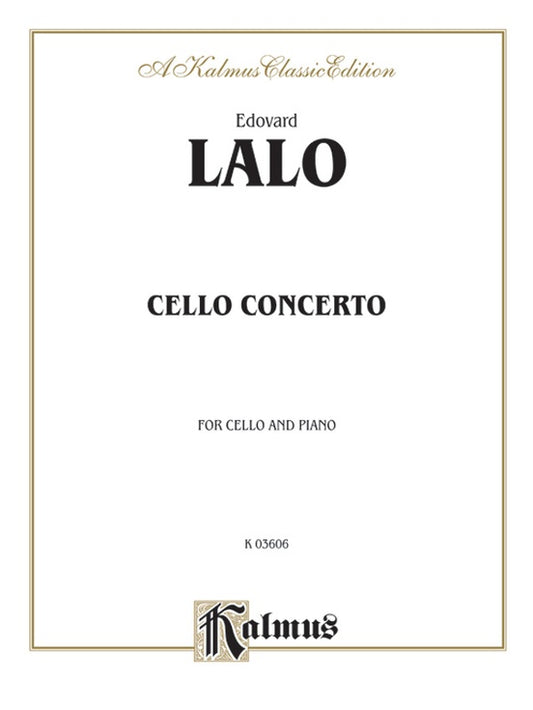 Lalo Concerto in D Minor for Cello and Piano [K03606]