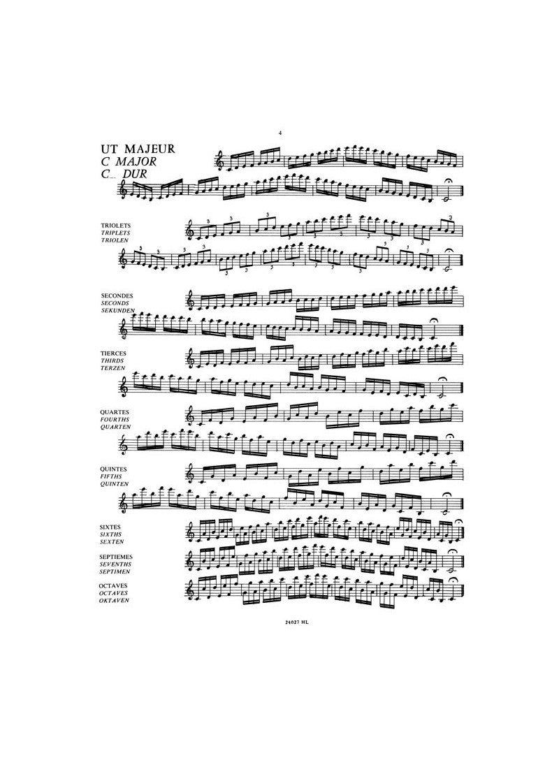 Londeix Gammes conjointes et en intervalles for Saxophone [HL24027]