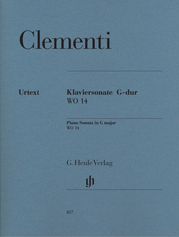 MUZIO CLEMENTI Piano Sonata G major WO 14 [HN817]