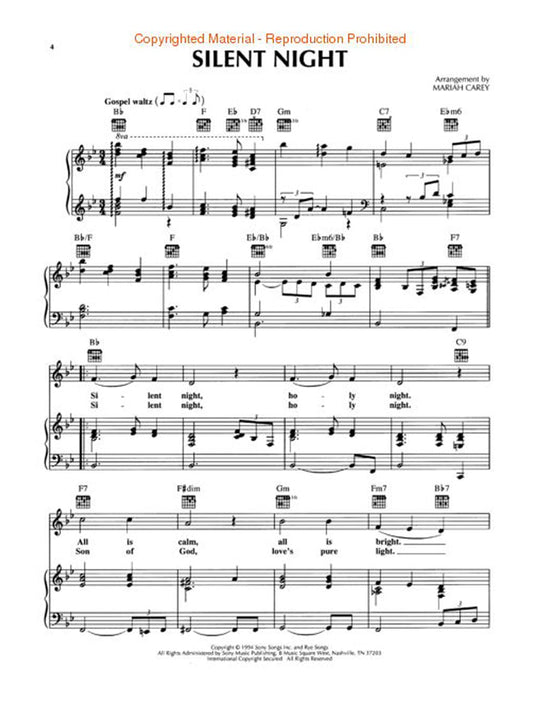 Mariah Carey - Merry Christmas (Piano Vocal Guitar) [306007]