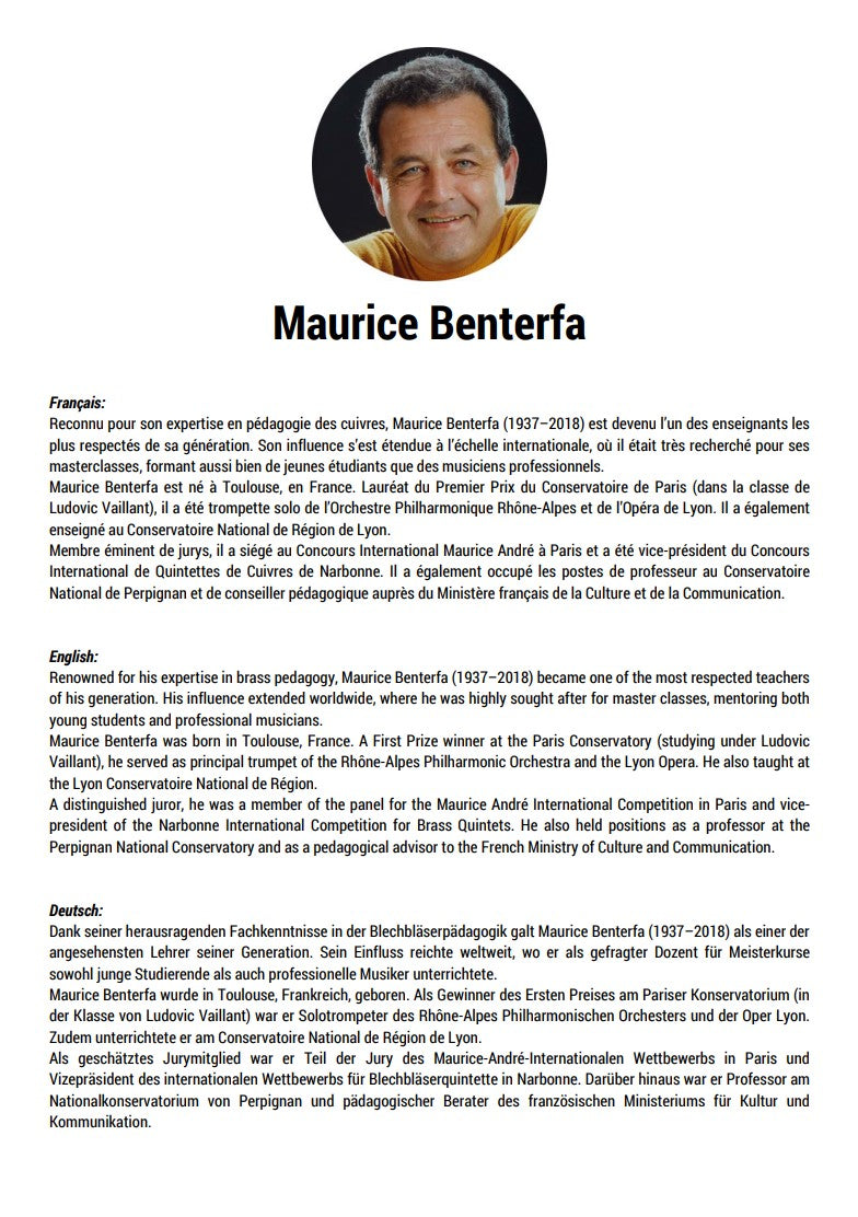 Maurice Benterfa Vibration Zone Warm-ups and Embouchure Building for all Brass [TP51]