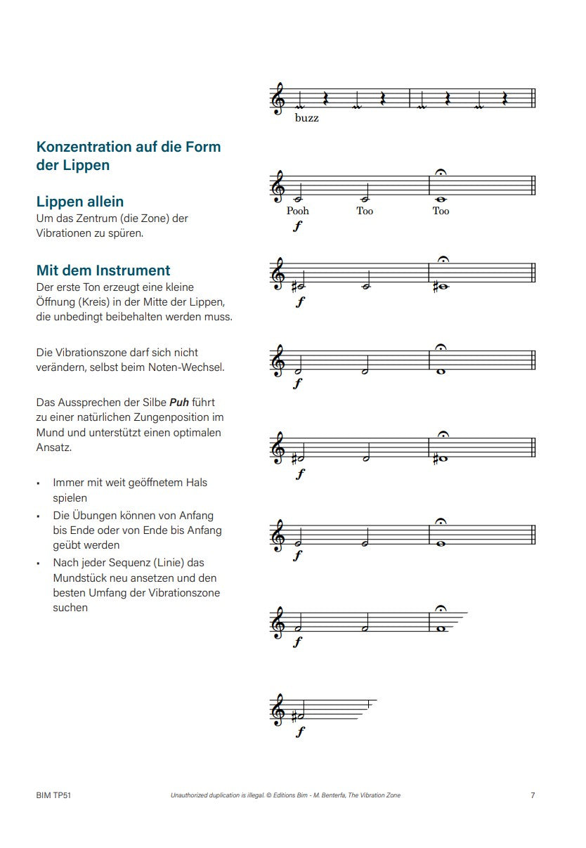 Maurice Benterfa Vibration Zone Warm-ups and Embouchure Building for all Brass [TP51]
