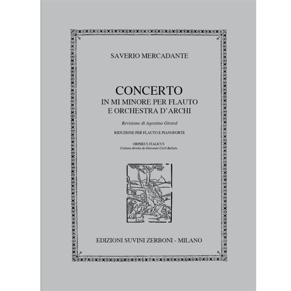 Mercadante Flute Concerto in E Minor for Flute and Piano [729100]