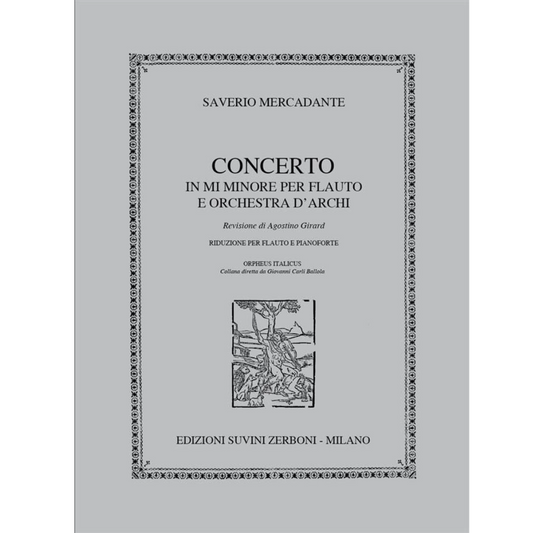 Mercadante Flute Concerto in E Minor for Flute and Piano [729100]