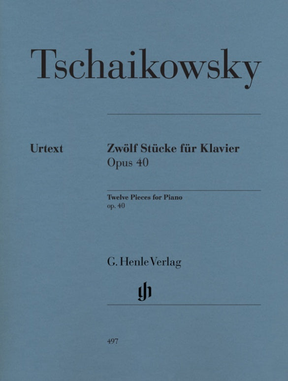 PETER ILICH TCHAIKOVSKY Twelve Piano Pieces op. 40 [HN497]