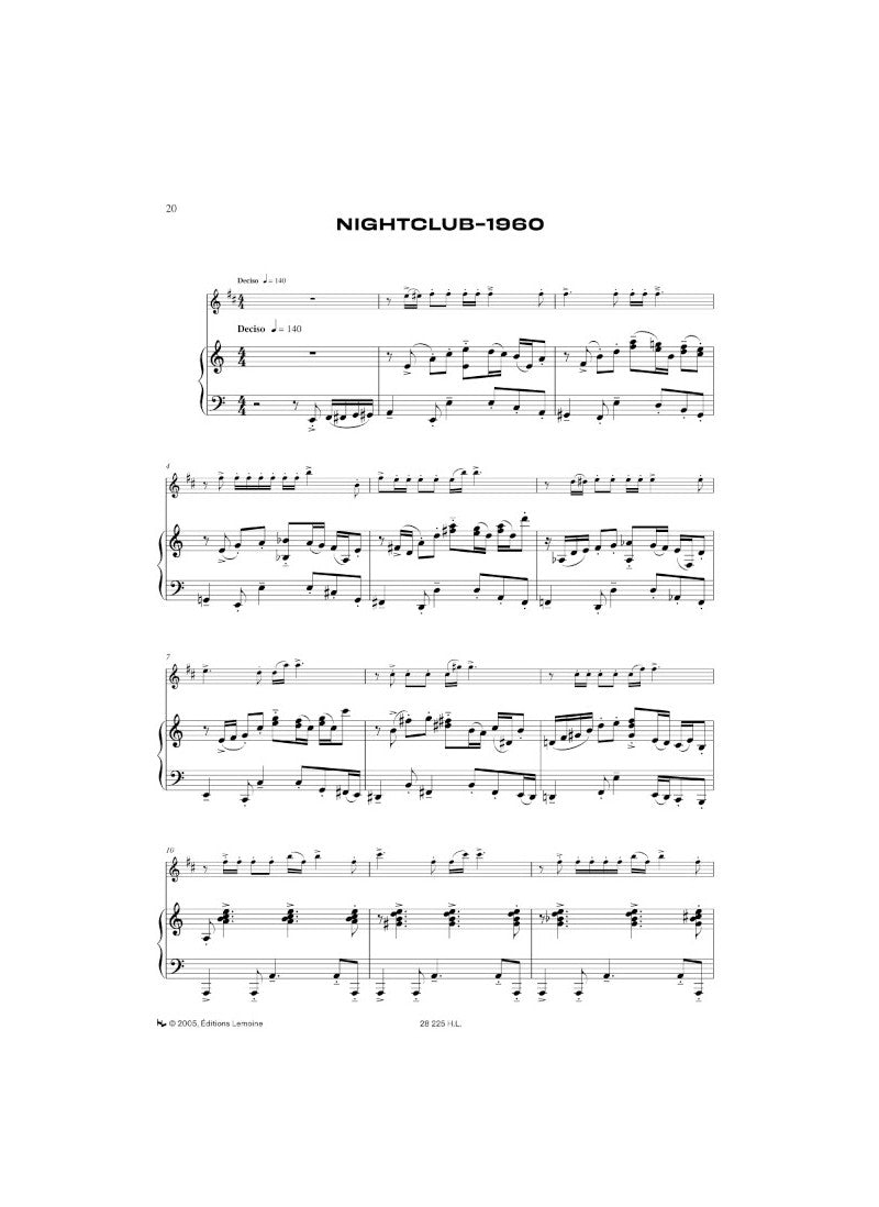 Piazzolla Histoire du tango for Clarinet and Piano [HL28225]